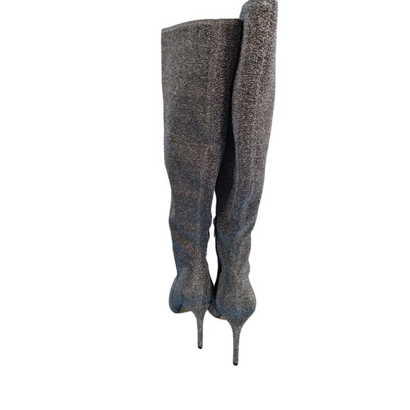 Marc Fisher Rumina Sparkly silver knee high boot Was $259 - Picture 5 of 9